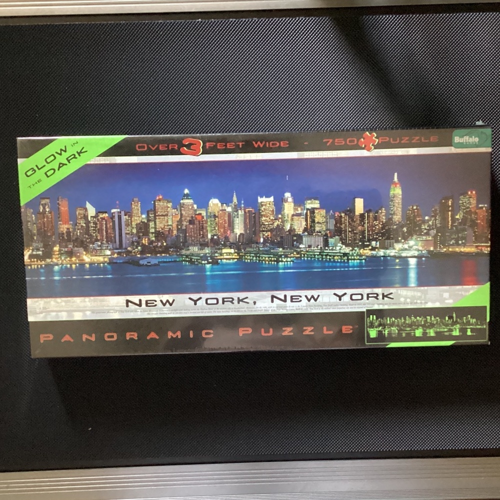 NEW GLOW IN THE DARK New York, New York City Panoramic Puzzle